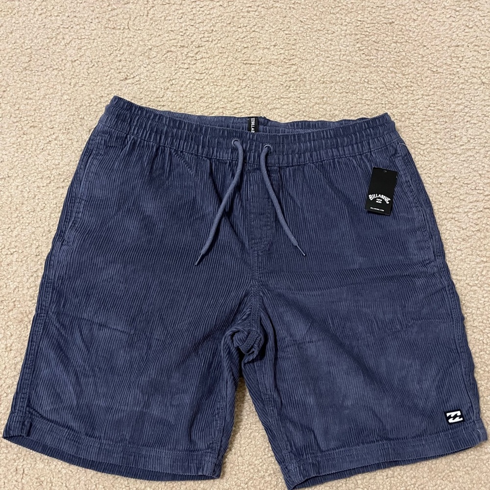 Billabong Navy Corduroy Shorts